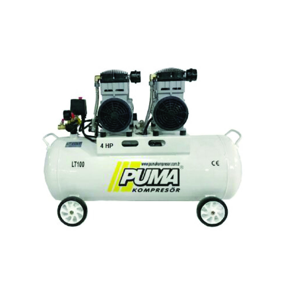 PUMA PDN100-4M 100lt 4HP, Yağsız,Sessiz,Kompresör